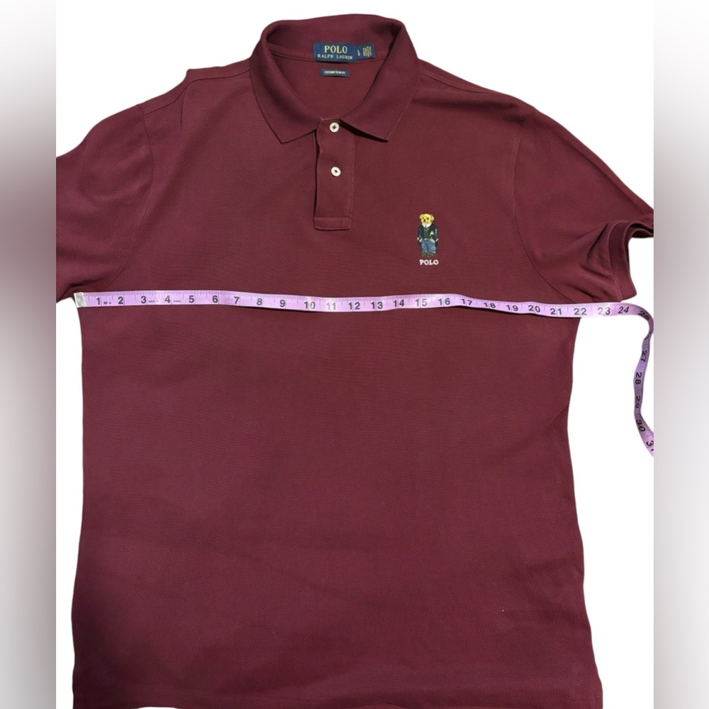 Polo Ralph Lauren Men's Basic Slim Fit Mesh Bear Polo Shirt - Size L - Picture 5 of 6